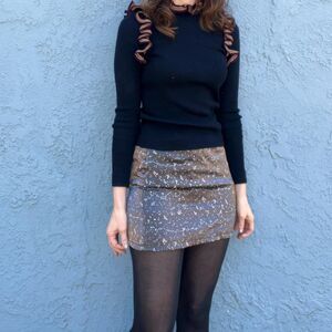 Vintage Esprit de Corp Skirt in Small Y2k Micro Mini Galaxy print